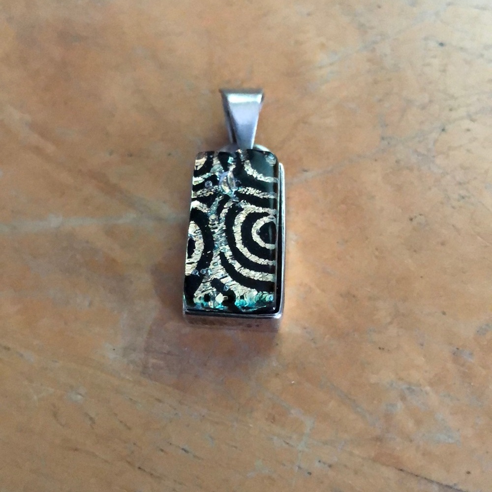 Dichroic glass pendant